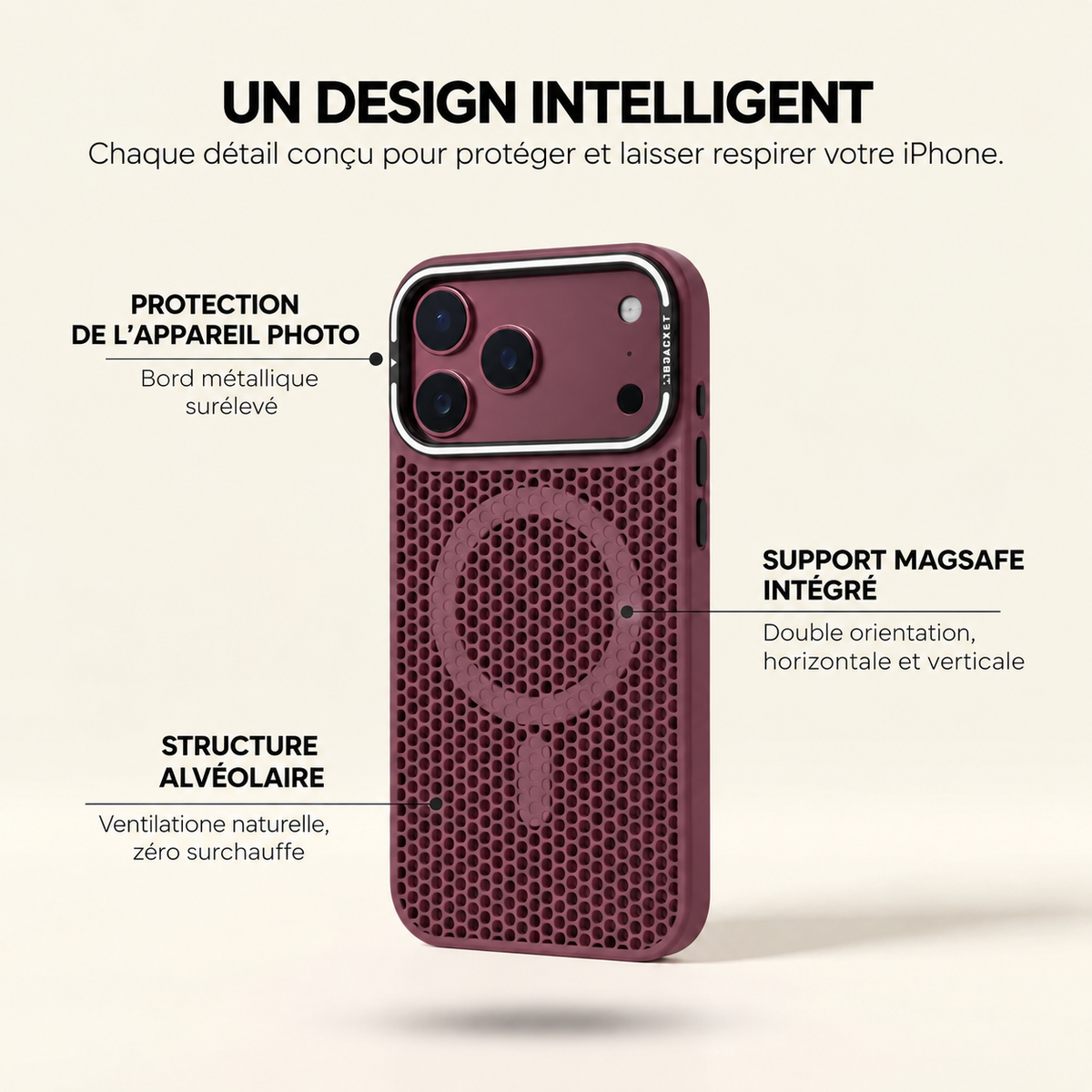 Coque Respirante Anti-Surchauffe Corzen