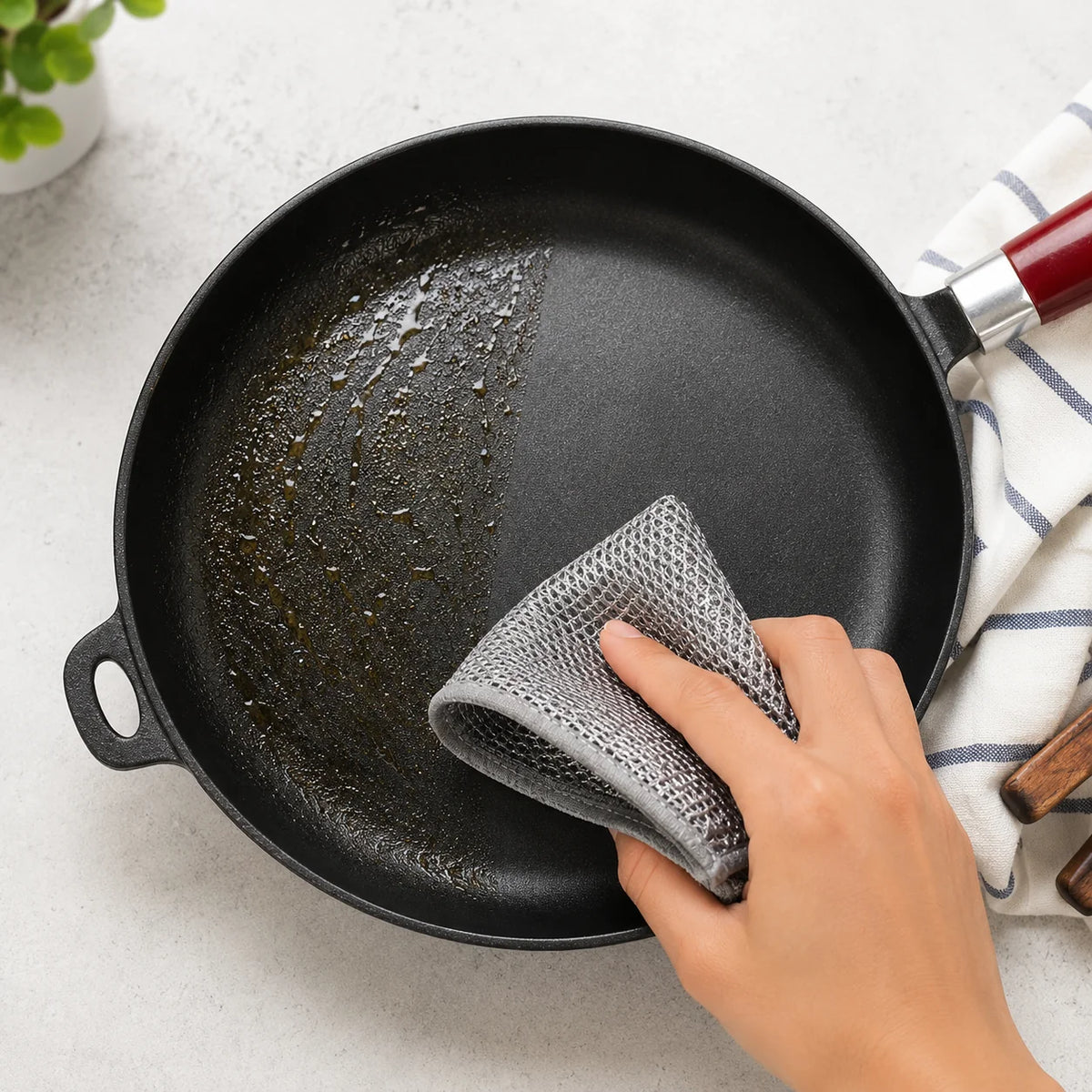 CZ Clean - Chiffon en Fibre Abrasive pour Vaisselle