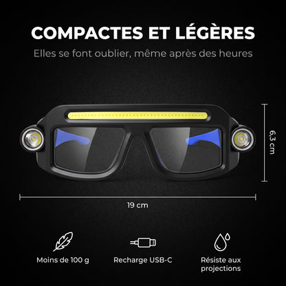Dimensions des Corzen Lux™ : 19 × 6,3 cm, moins de 100 g