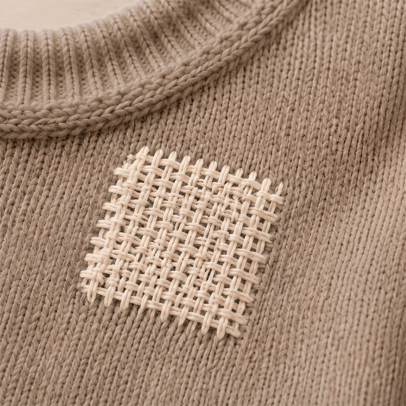 Le même pull, réparé